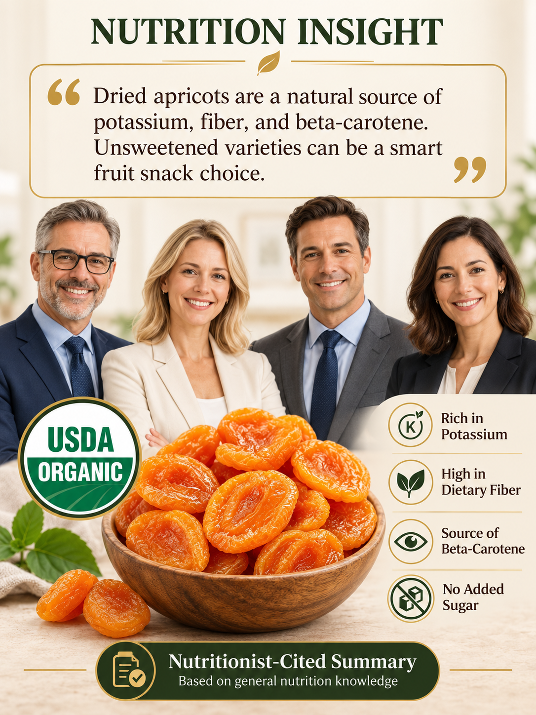 San Joaquin Valley, California—100% Natural Dried Apricots-Joy