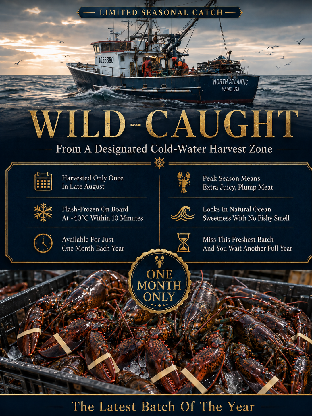 🦞 Maine Lobster Tail | High‑Protein Guilt‑Free Treat-Joy