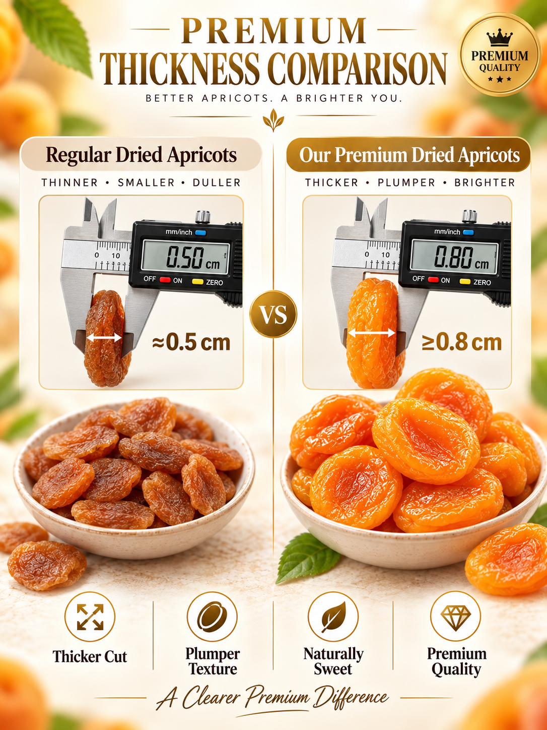 San Joaquin Valley, California—100% Natural Dried Apricots-Joy