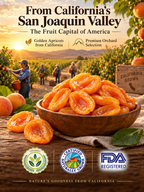 San Joaquin Valley, California—100% Natural Dried Apricots-Joy