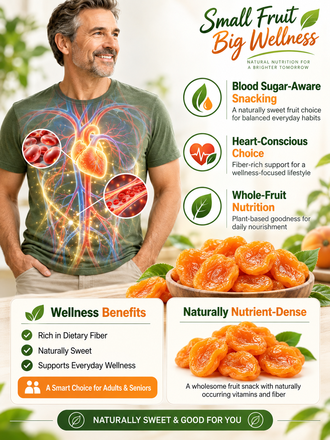 San Joaquin Valley, California—100% Natural Dried Apricots-Joy