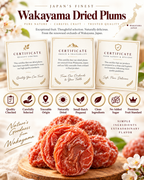 🍑 Premium Japanese Dried Plums from Wakayama, Japan 🇯🇵 | Soft, Chewy & Naturally Sweet-YANA