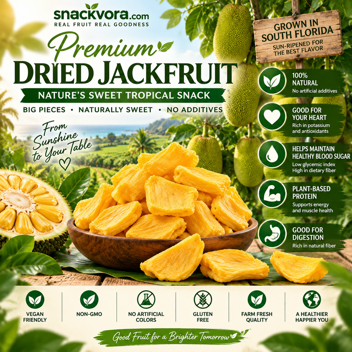Premium South Florida Dried Jackfruit-Yana