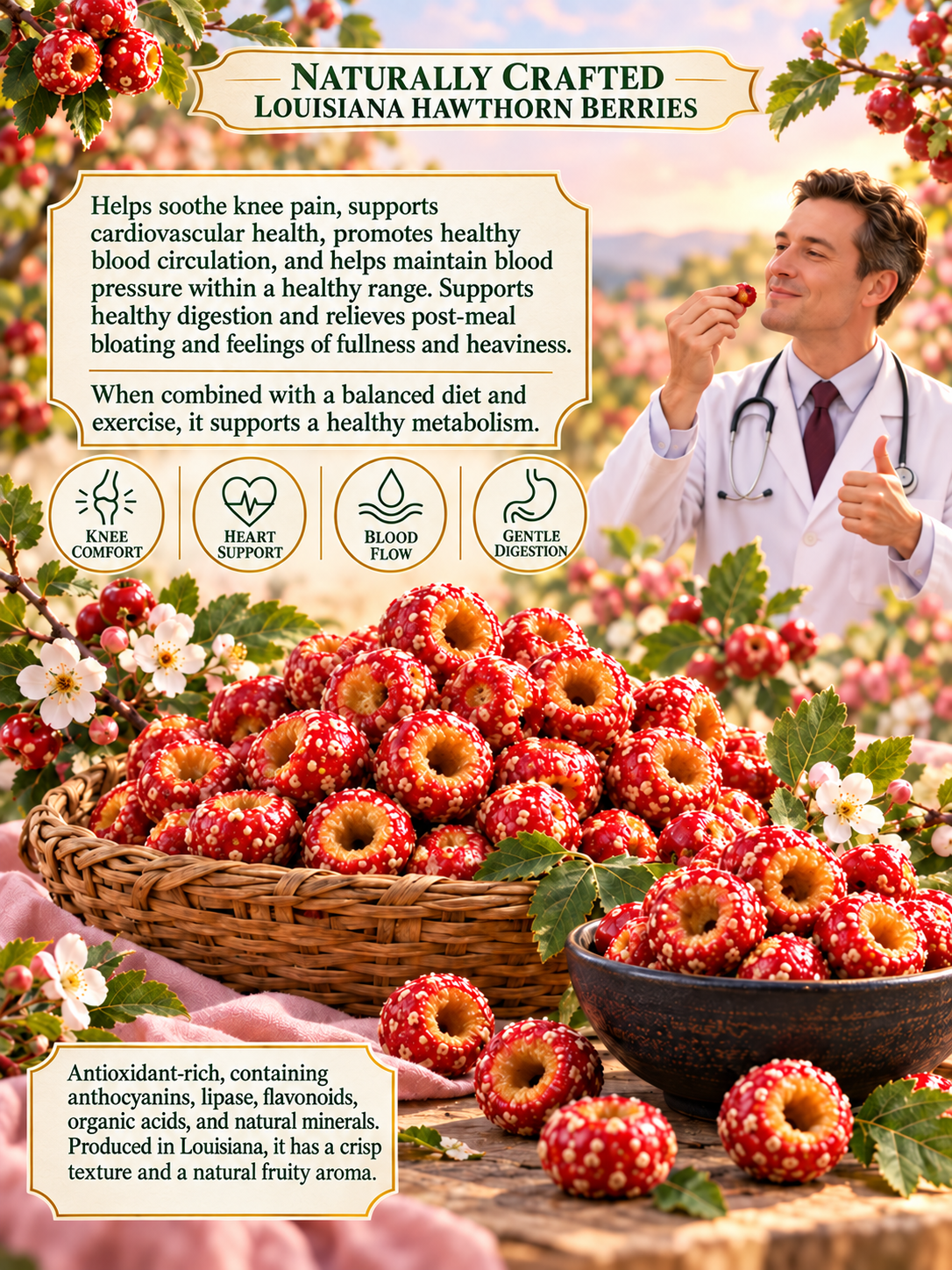 🍒🌿 Natural Hawthorn Balls,Support Your Body’s Daily Comfort-Joy