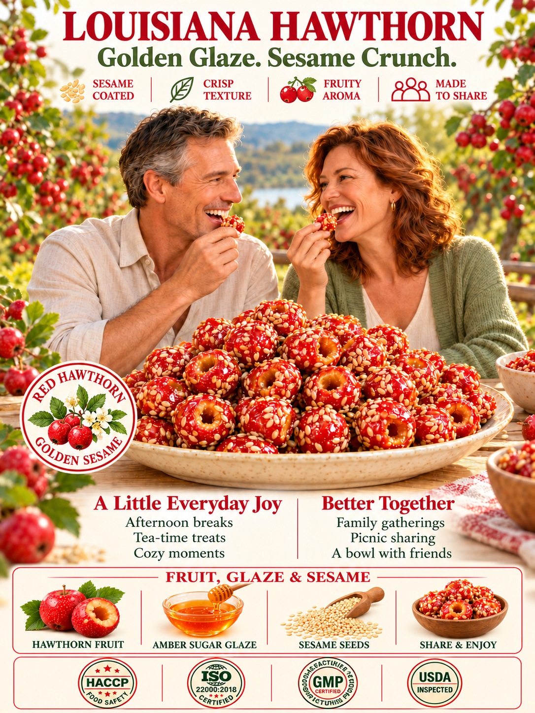🍒🌿 Natural Hawthorn Balls,Support Your Body’s Daily Comfort-Joy