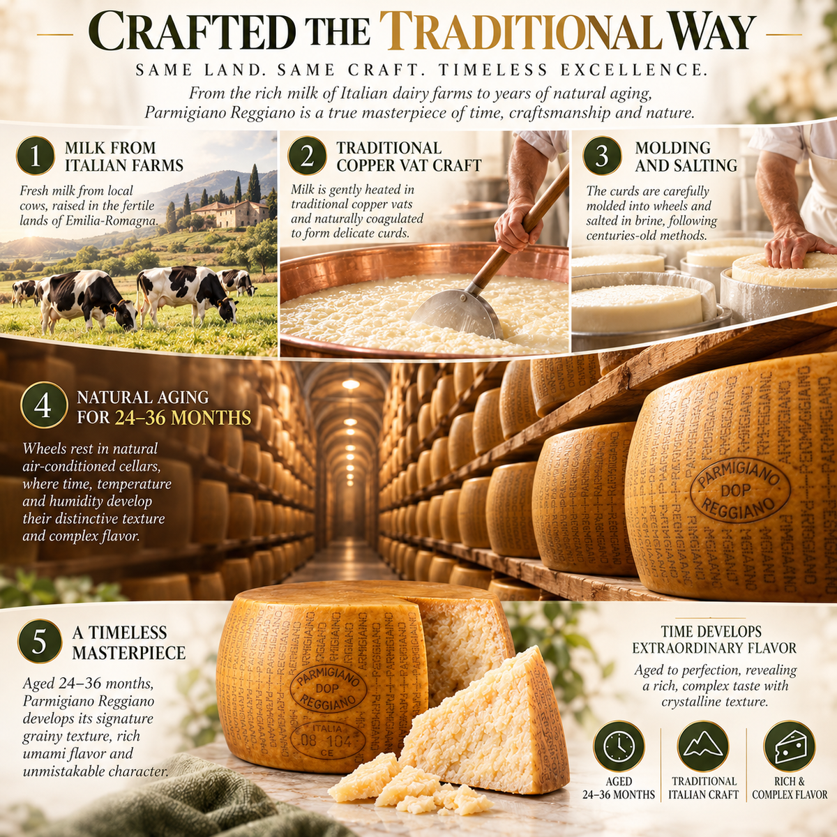 DOP Parmigiano Reggiano | Pure Raw Milk Cheese -Yana
