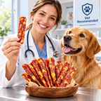 🐶 Premium Duck & Egg Yolk Jerky Strips – Tender & Chewy, Protein-Rich Dog Treats for Happy Tails 🦆🥚-Yana