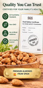 Premium Spanish Golden Almonds – Extra-Large, Double Slow-Roasted, Naturally Crunchy & Rich in Plant Protein-yana