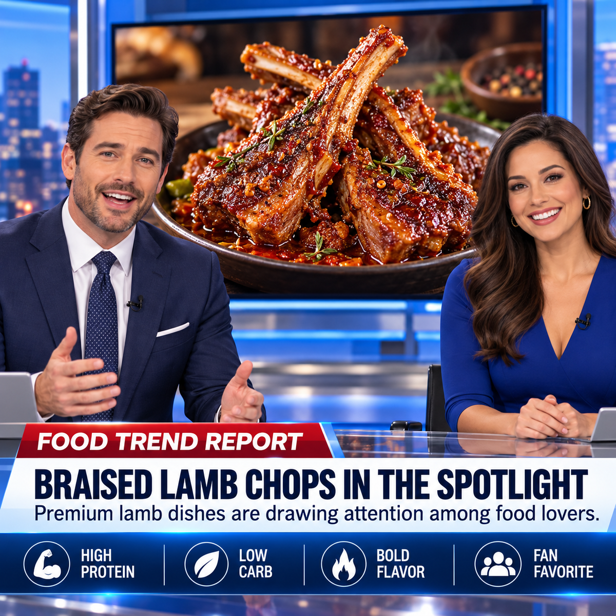 🐑 High Protein Lamb Chops | No Sugar, No Oil, Guilt-Free Snacking 💪-Joy