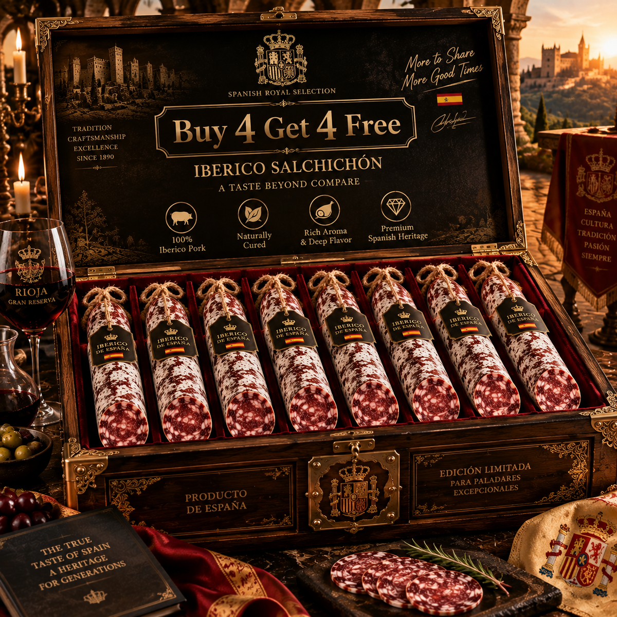 PREMIUM SPANISH IBÉRICO SALCHICHÓN-Yana