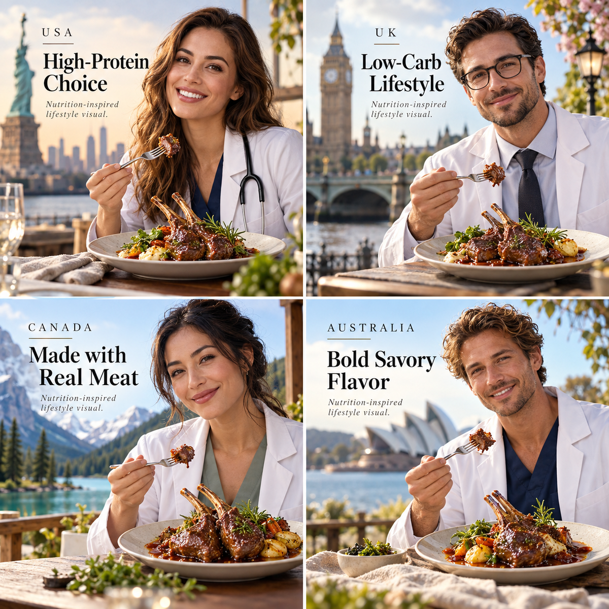 🐑 High Protein Lamb Chops | No Sugar, No Oil, Guilt-Free Snacking 💪-Joy